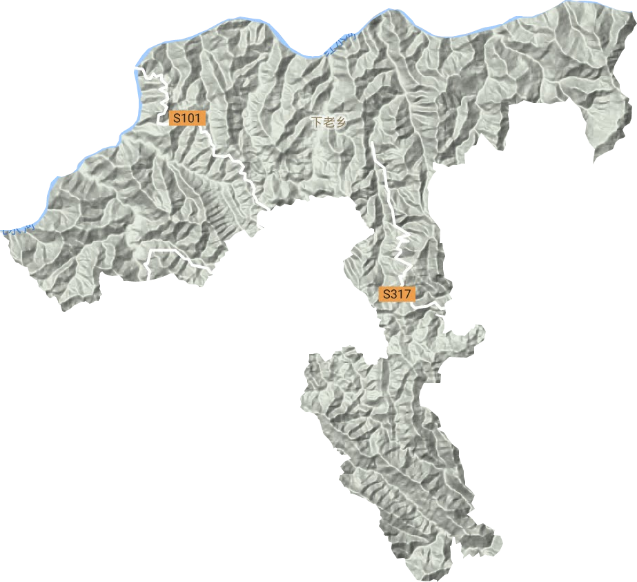 下老鄉地形圖