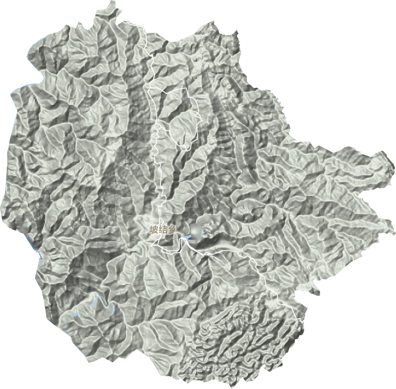 坡結(jié)鄉(xiāng)地形圖