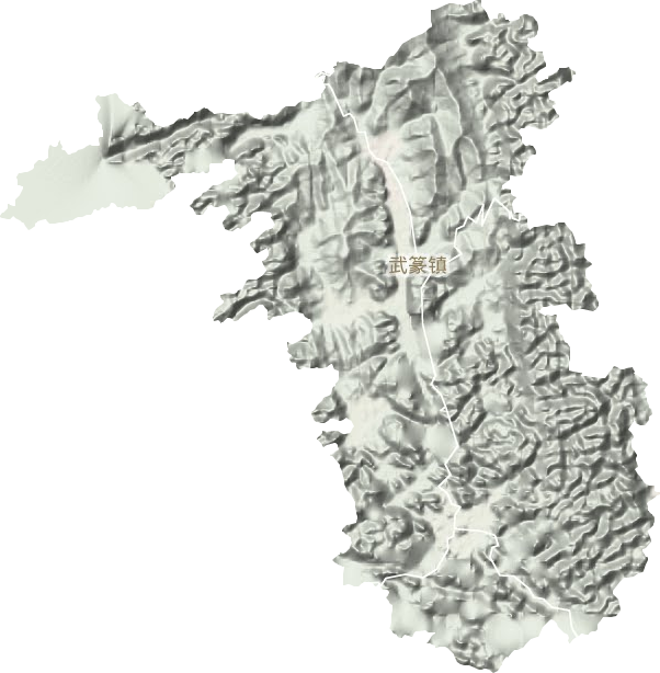 武篆鎮(zhèn)地形圖