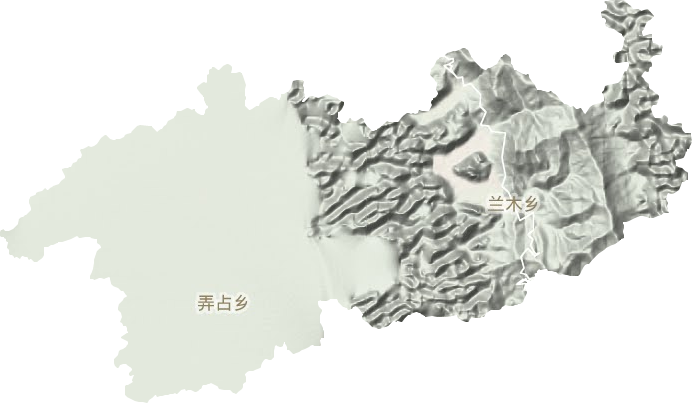 蘭木鄉地形圖