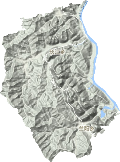長江鄉地形圖