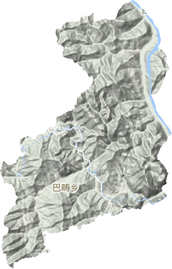 巴疇鄉(xiāng)地形圖