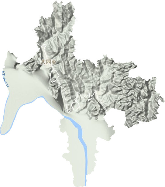 大同鄉(xiāng)地形圖
