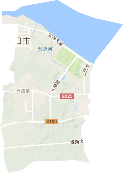 長(zhǎng)流鎮(zhèn)地形圖