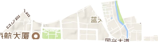 藍(lán)天街道地形圖