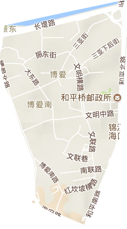 博愛街道地形圖