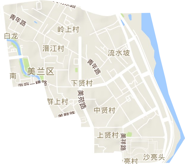 白龍街道地形圖