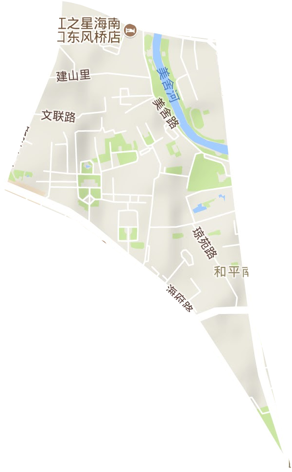 和平南街道地形圖