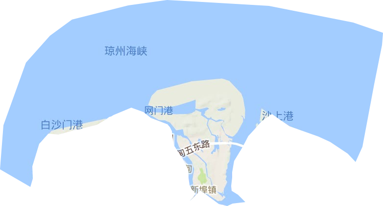 新埠街道地形圖