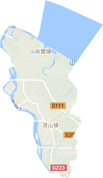 靈山鎮(zhèn)地形圖