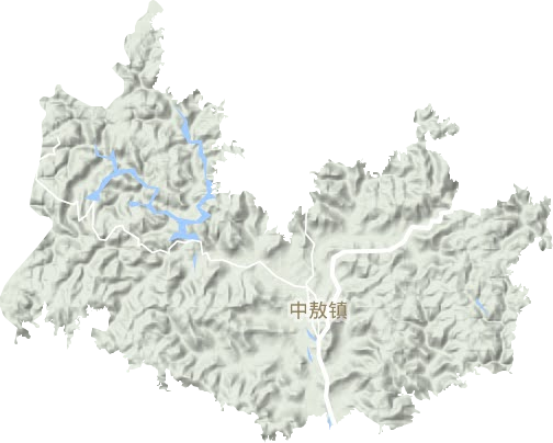 中敖鎮地形圖