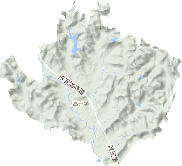 高升鎮(zhèn)地形圖