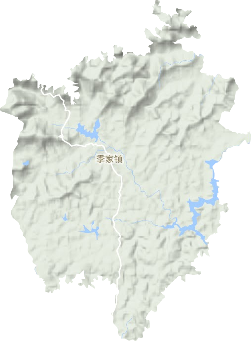 季家鎮(zhèn)地形圖