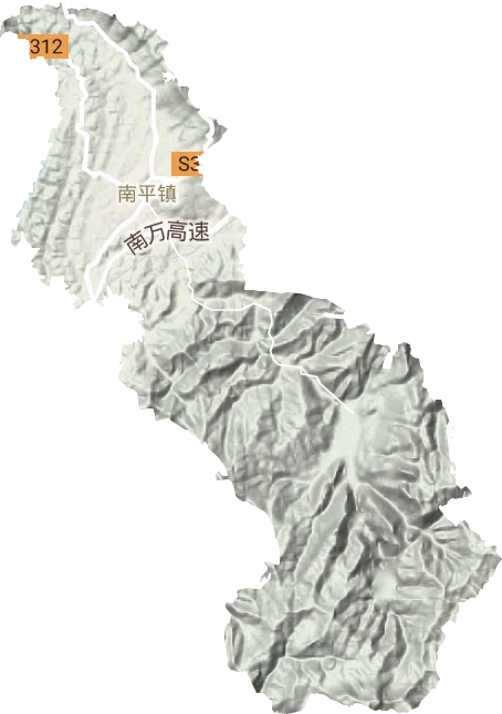 南平鎮地形圖