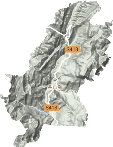金山鎮地形圖