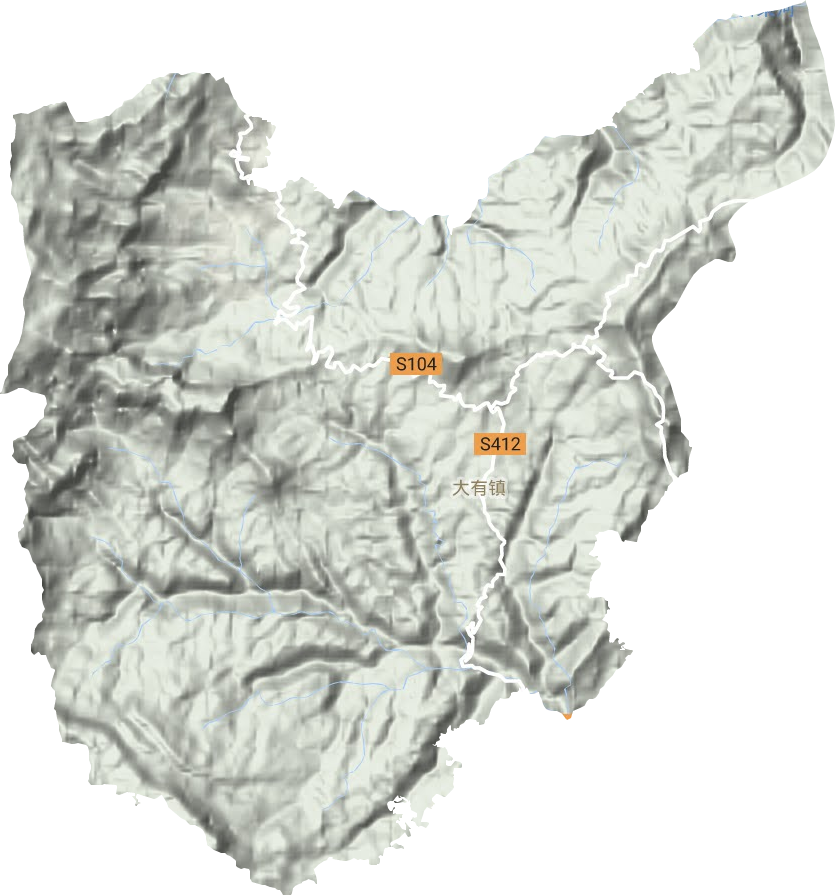 大有鎮(zhèn)地形圖