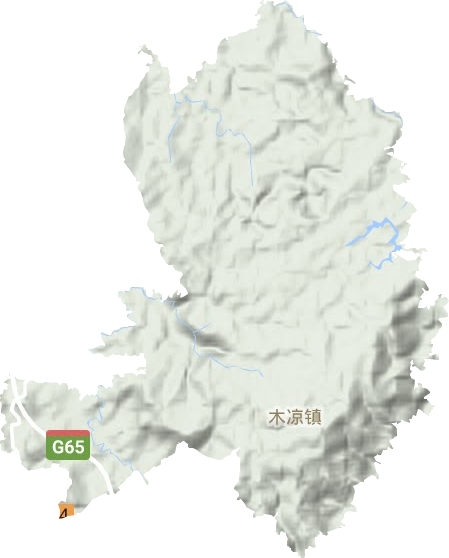 木涼鄉地形圖