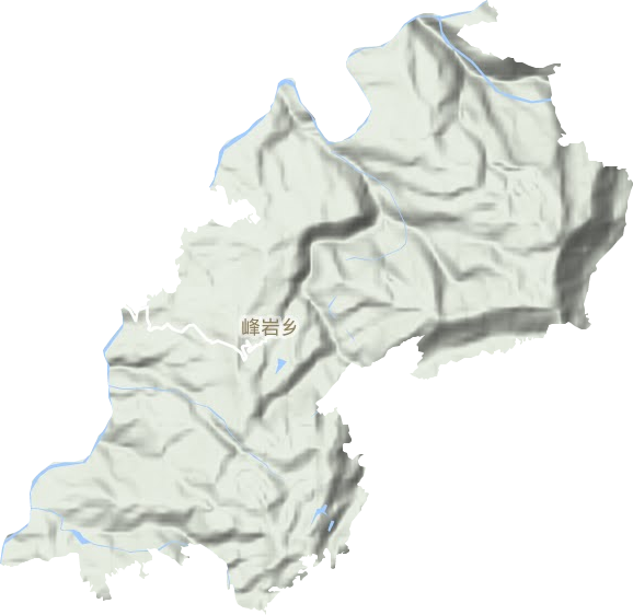 峰巖鄉(xiāng)地形圖