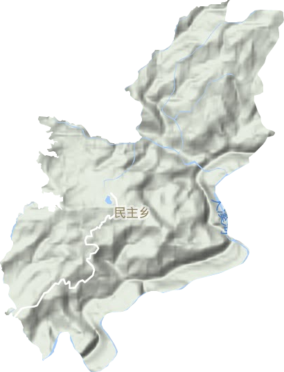 民主鄉地形圖