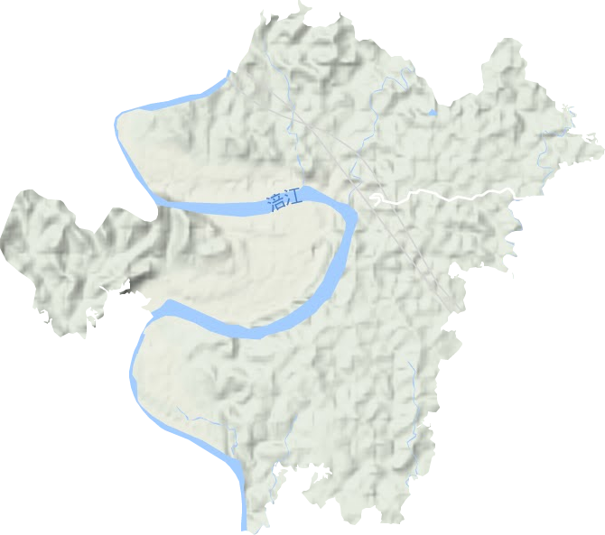 玉溪鎮地形圖