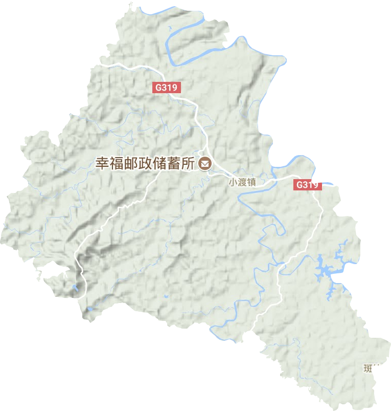 小渡鎮地形圖