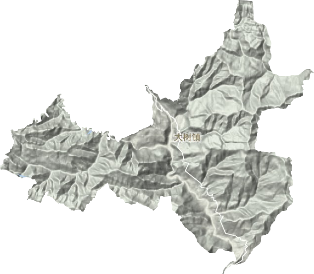 大樹(shù)鎮(zhèn)地形圖