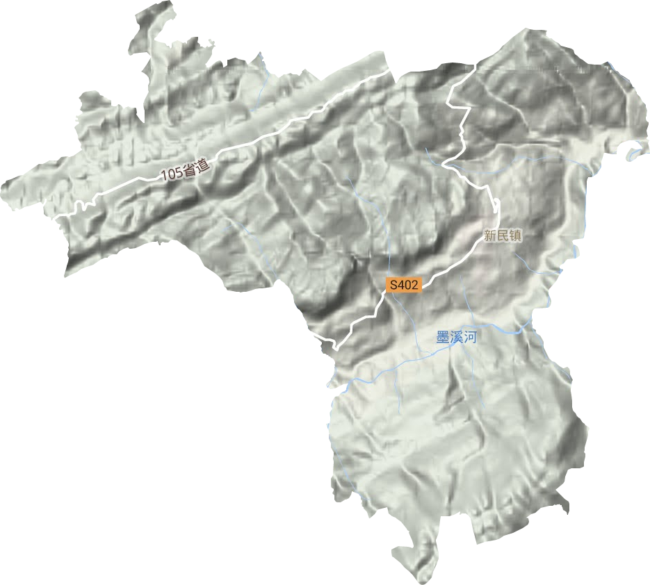 新民鎮地形圖