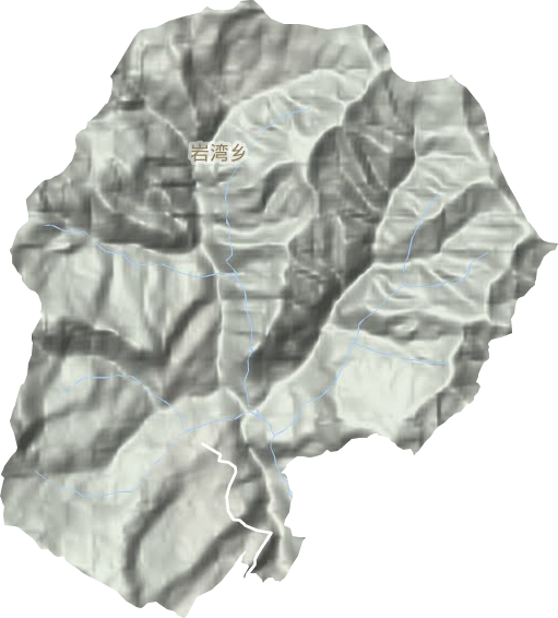 巖灣鄉地形圖