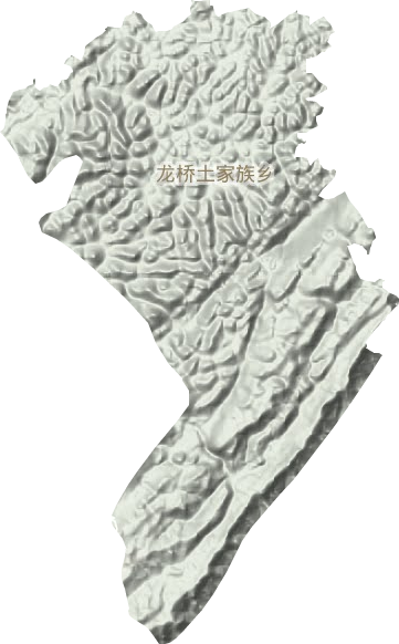 龍橋土家族鄉(xiāng)地形圖