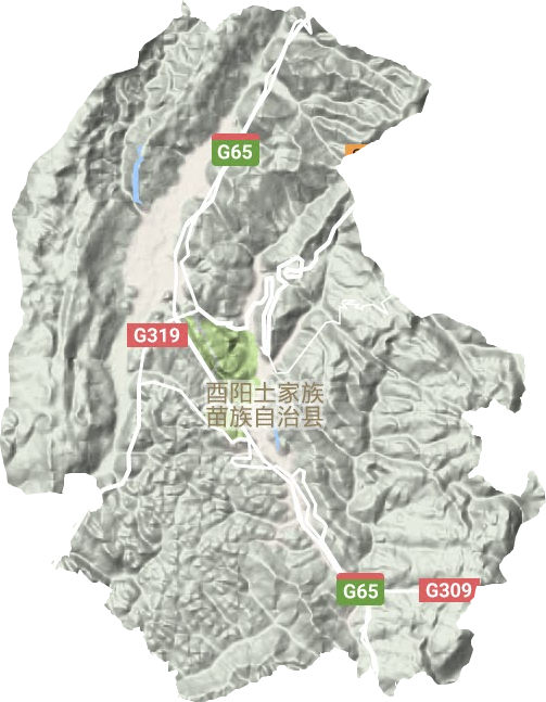 桃花源鎮地形圖