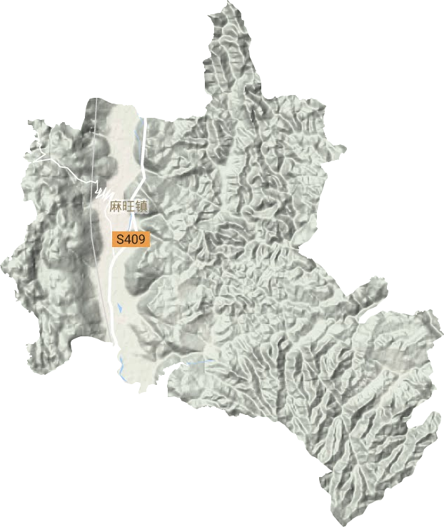 麻旺鎮地形圖