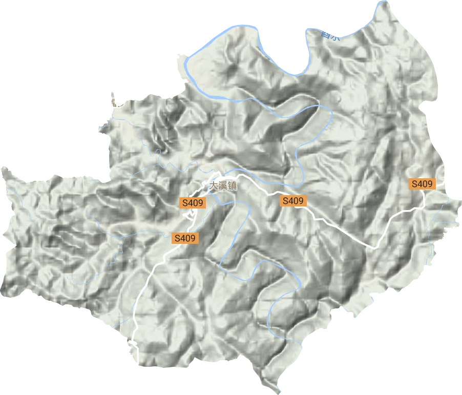 大溪鎮地形圖