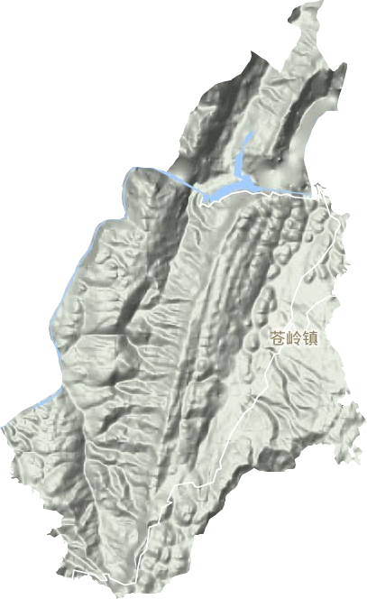 蒼嶺鎮地形圖