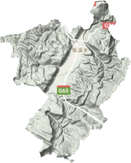 板溪鎮地形圖