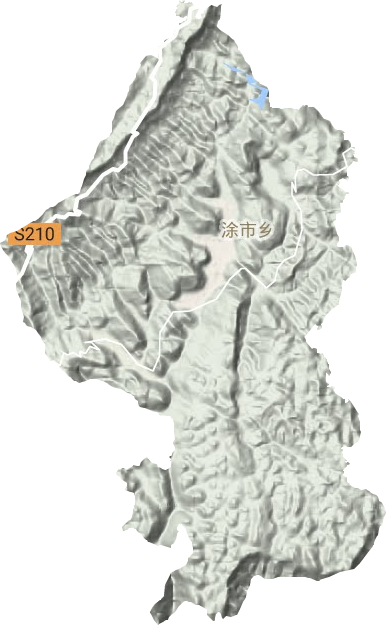 涂市鄉地形圖