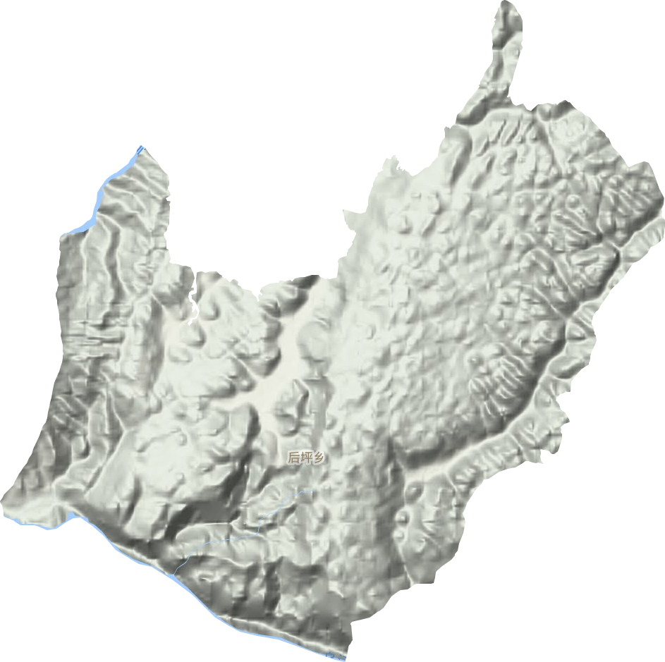 后坪鄉(xiāng)地形圖