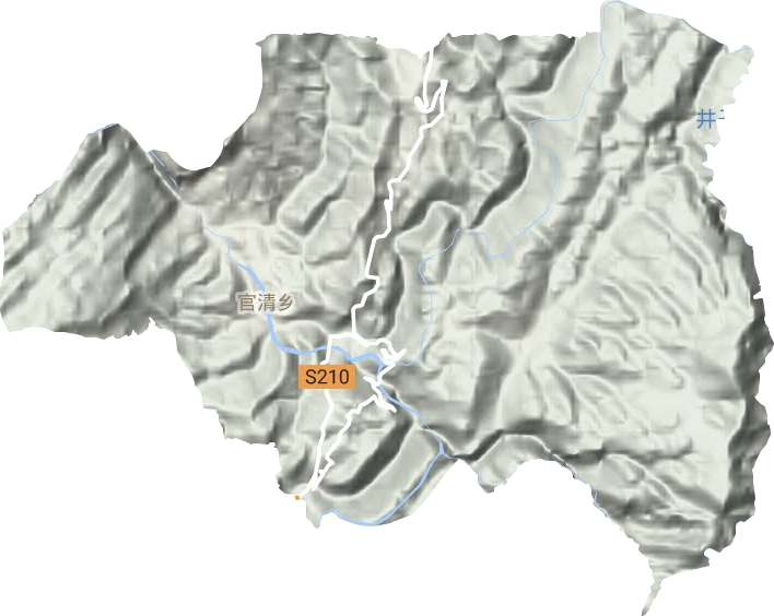 官清鄉(xiāng)地形圖