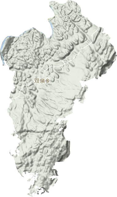 雙泉鄉地形圖