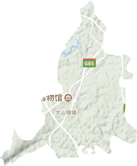 大山鋪鎮(zhèn)地形圖