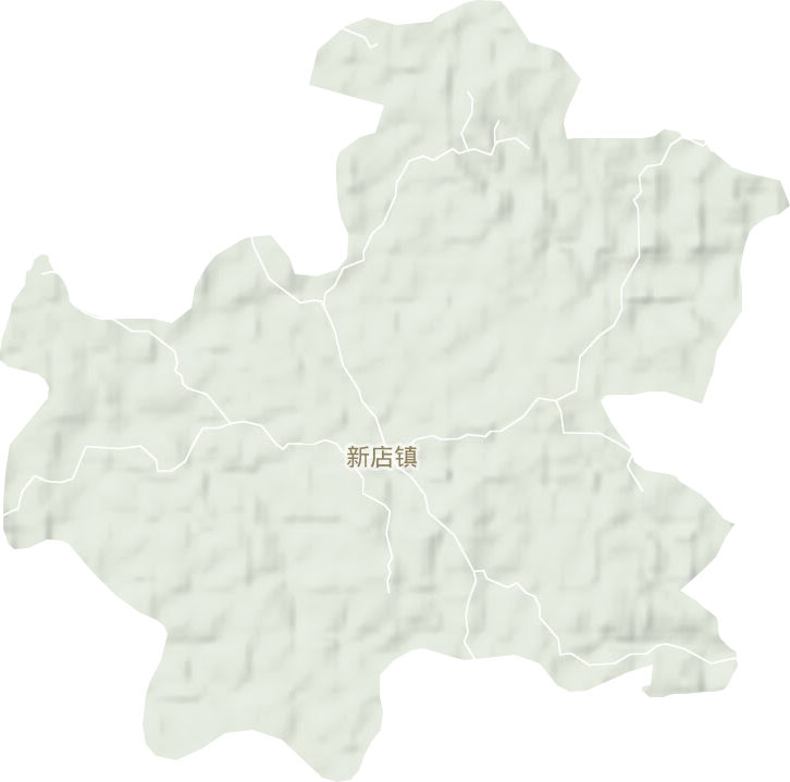 新店鎮(zhèn)地形圖