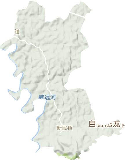 新民鎮地形圖