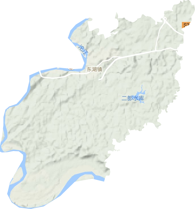 東湖鎮地形圖