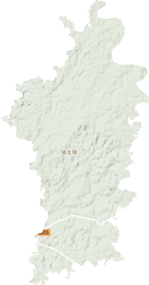 騎龍鎮地形圖