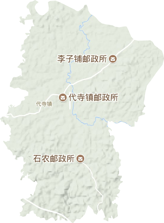 代寺鎮(zhèn)地形圖