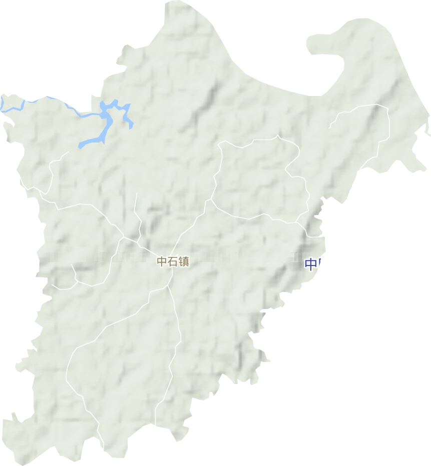 中石鎮地形圖