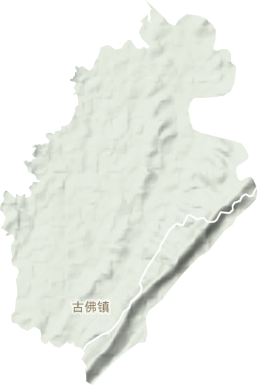 古佛鎮地形圖