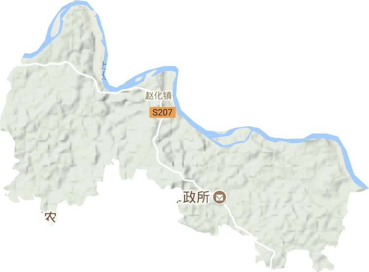 趙化鎮地形圖