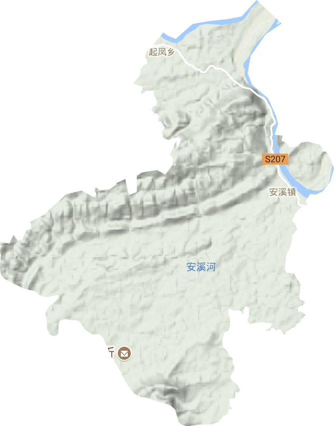 安溪鎮(zhèn)地形圖
