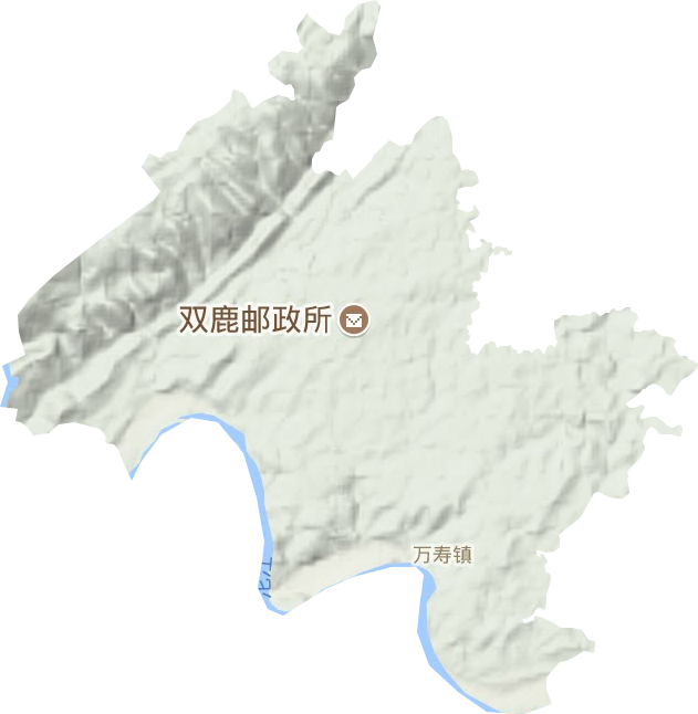 萬壽鎮地形圖