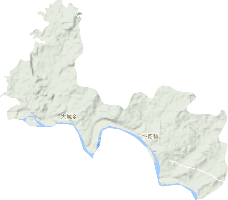 懷德鎮(zhèn)地形圖